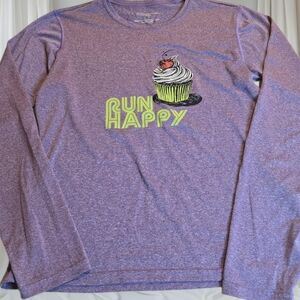 Brooks Purple Long Sleeve Top